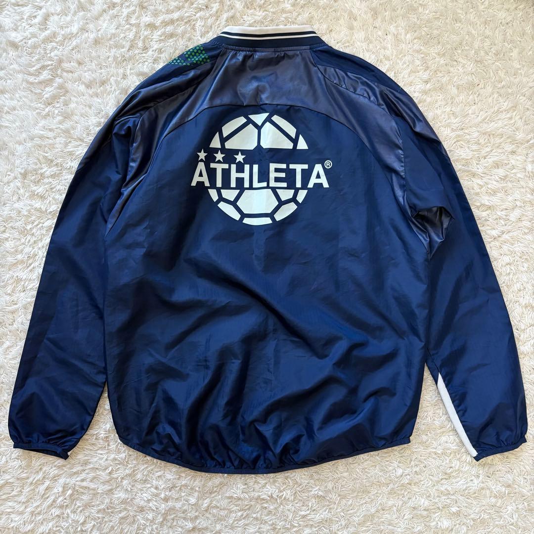 極美品　アスレタ　ピステ上下　ネイビー　サッカー　フットサル　ウェア　L