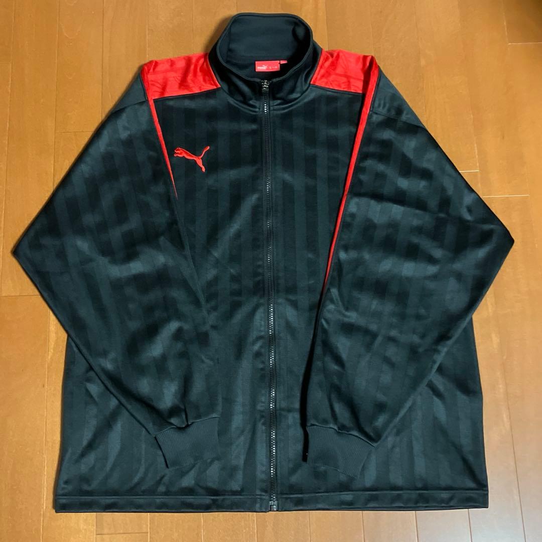 PUMA プーマ プージャ ジャージ 上下 セット ブラック レッド L O