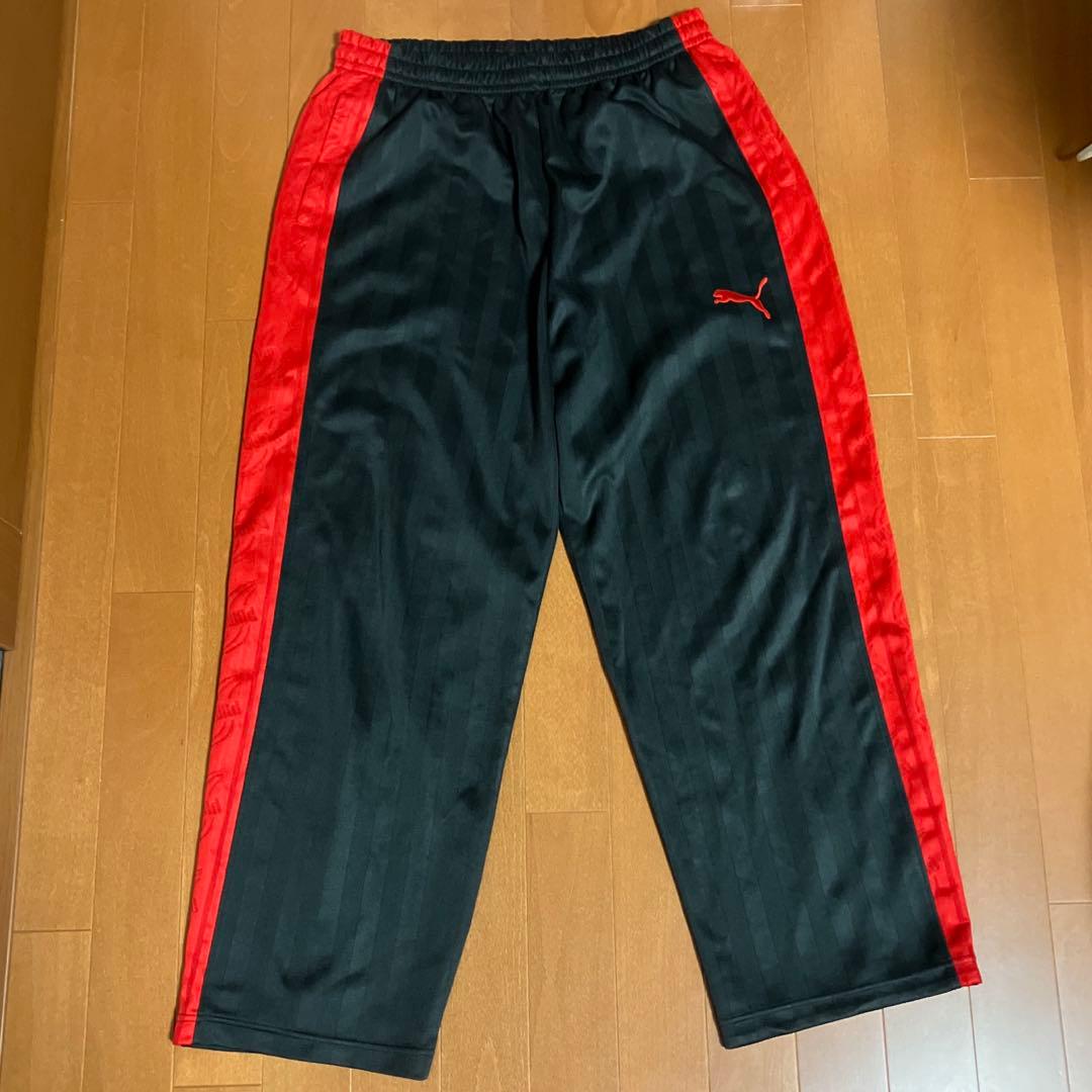 PUMA プーマ プージャ ジャージ 上下 セット ブラック レッド L O