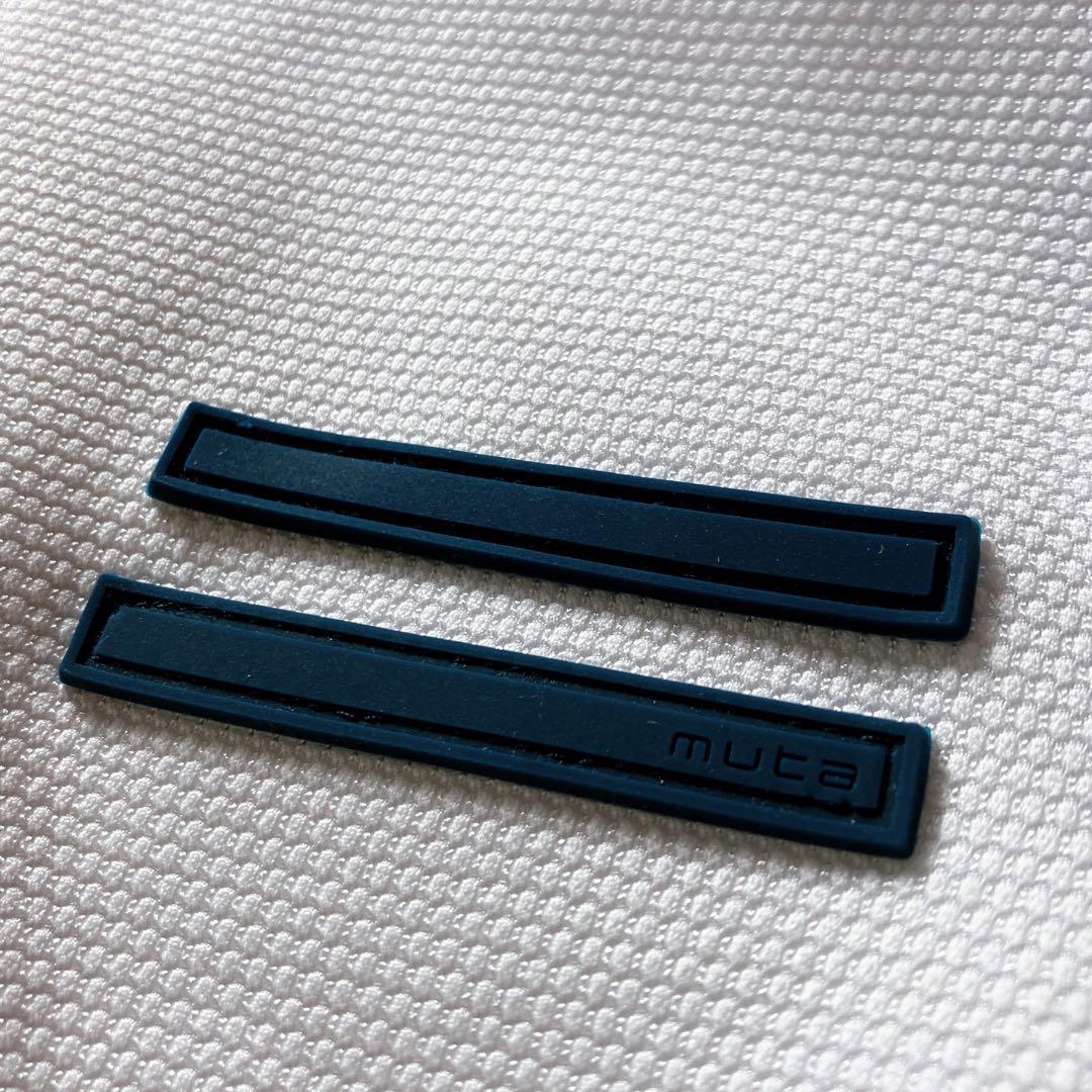 ムータマリンゴルフ 良品 ストレッチノースリーブ ストライプスリーブ ワンピース
