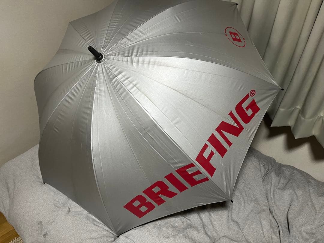 ブリーフィング ゴルフ 傘 晴雨兼用雨傘 UVカットBRG201G25 シルバー