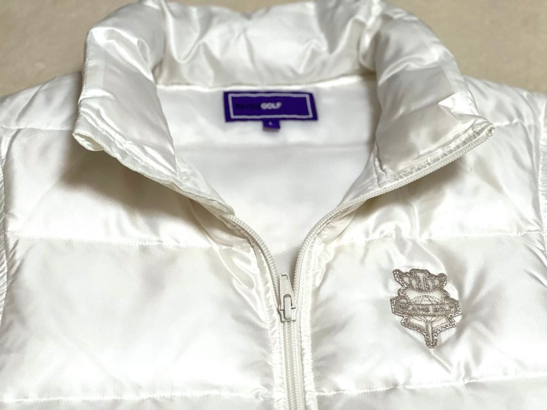 美品 BEAMS GOLF PURPLE LABEL/へリンボン ダウンベスト