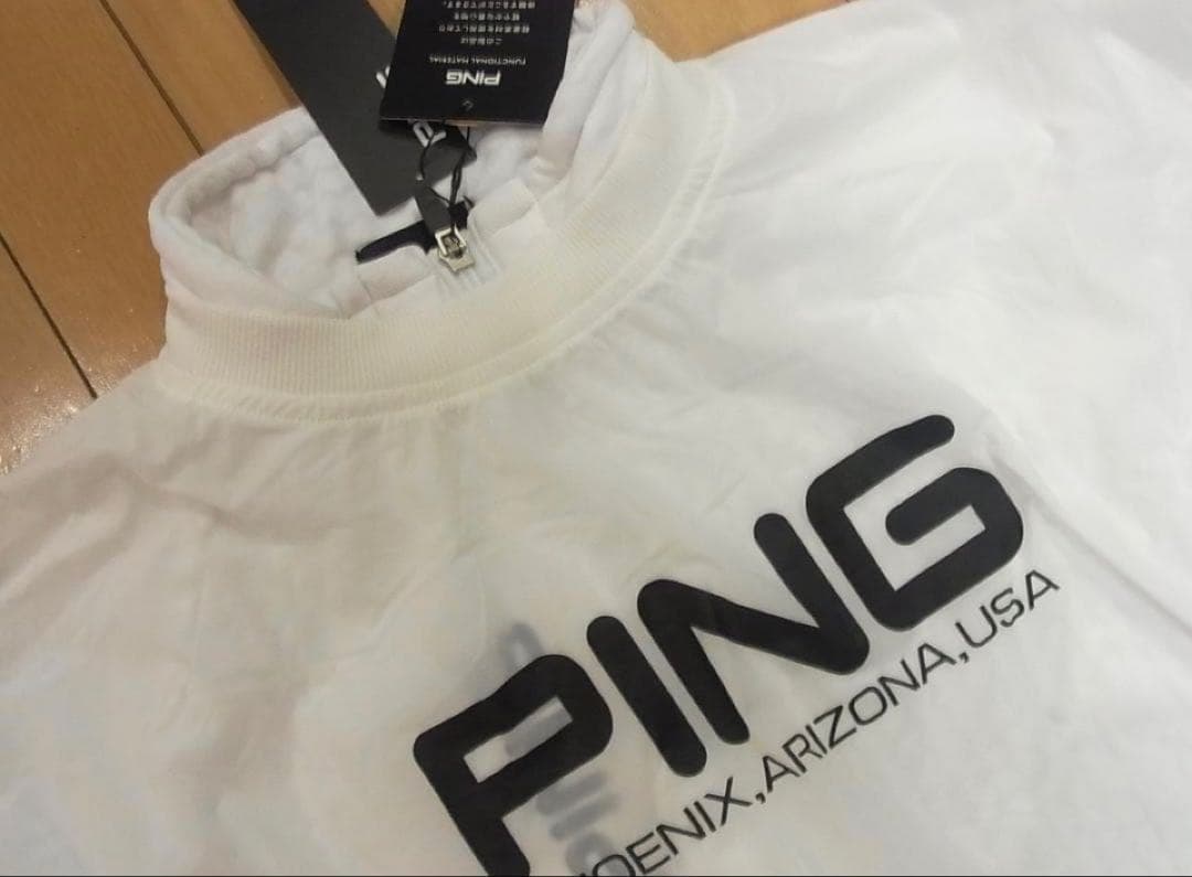 S 新品　PING ツインレイヤードアウター ブルゾン レディース　ホワイト