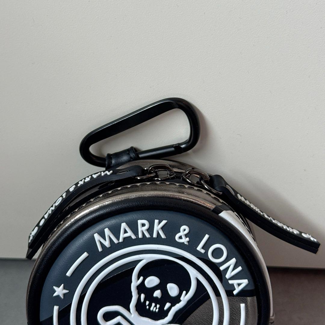 美品 ★ MARK&LONA ボールポーチ ケース マーク&ロナ 黒 バッグ