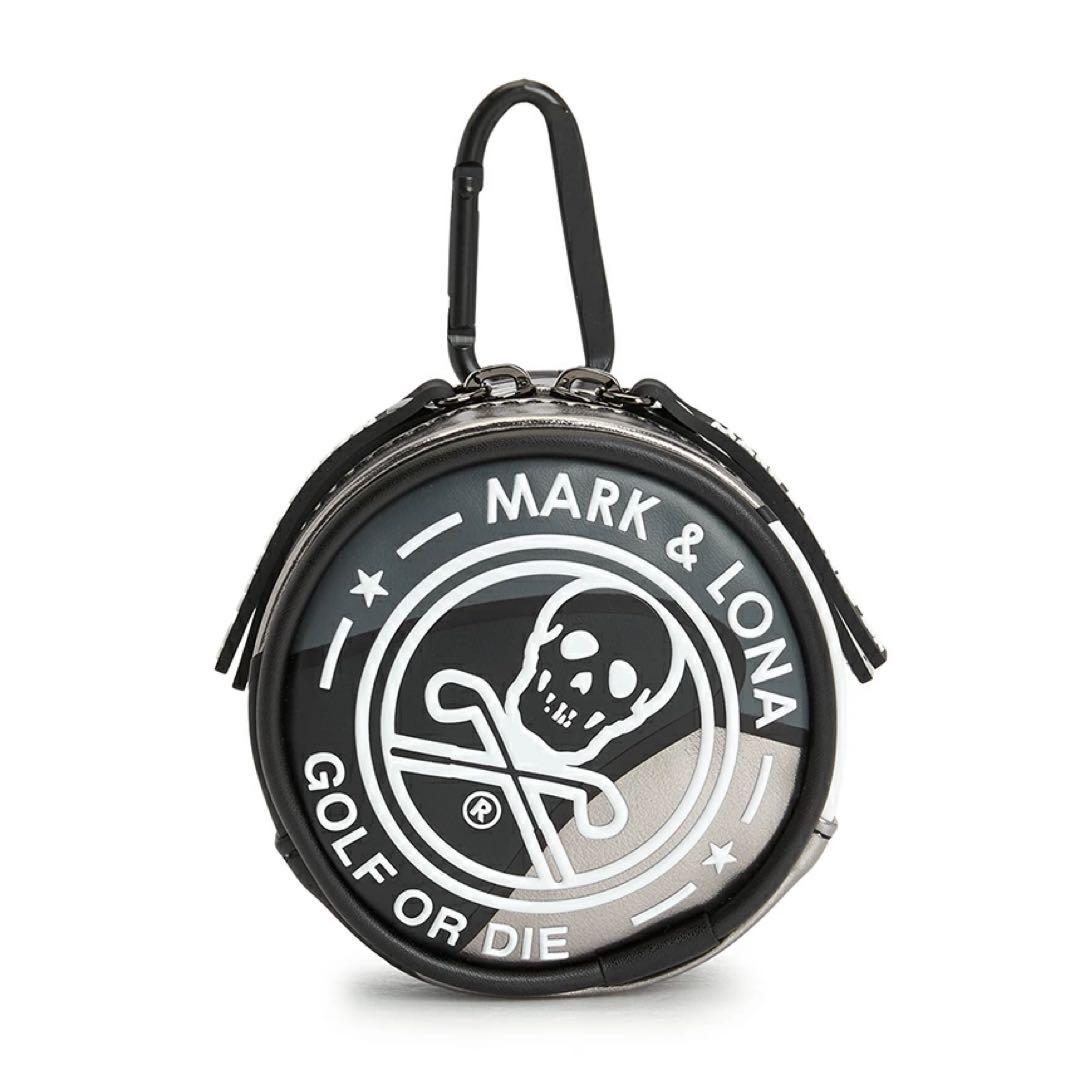 美品 ★ MARK&LONA ボールポーチ ケース マーク&ロナ 黒 バッグ