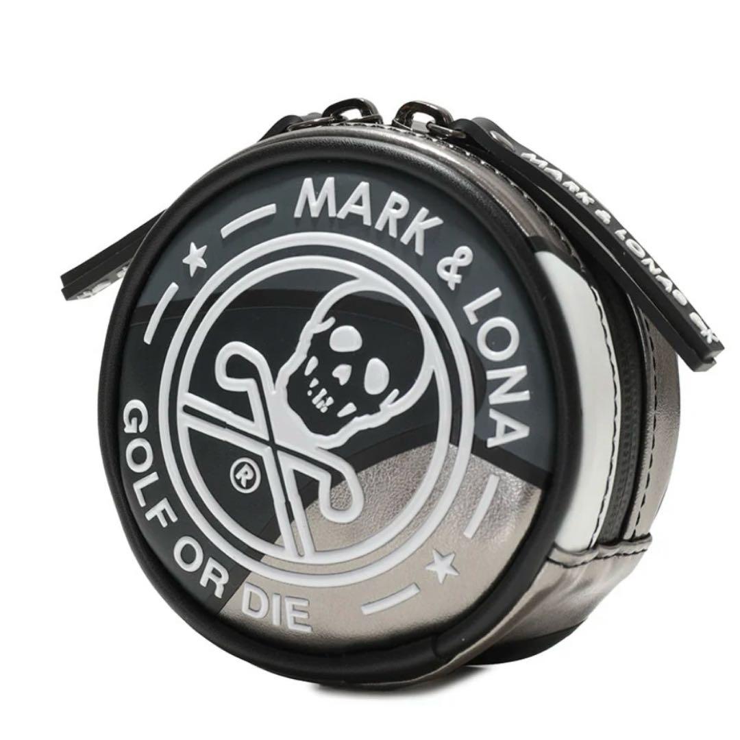 美品 ★ MARK&LONA ボールポーチ ケース マーク&ロナ 黒 バッグ