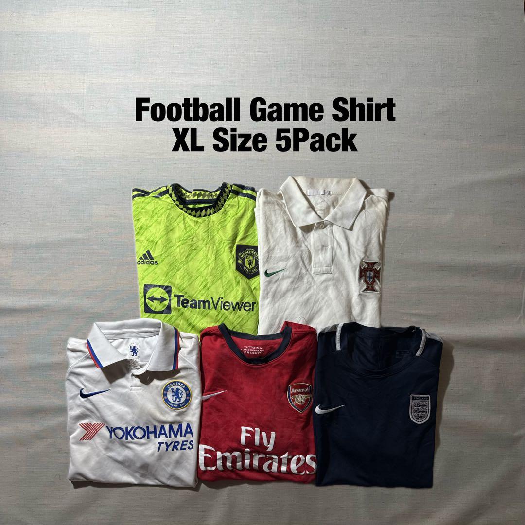 サッカー ユニフォーム XL まとめ売り 5着セット ゲームシャツ レプリカ