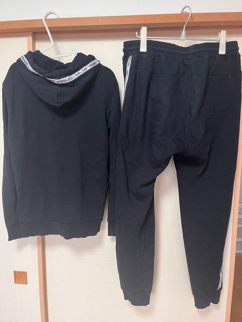 DIESEL ブラック ジャージ上下セット