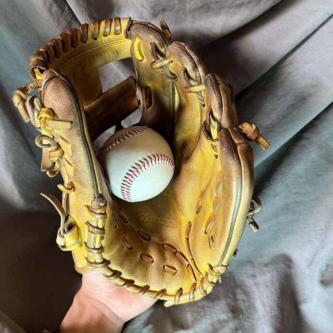Mizuno グローバルエリート　硬式内野手用グローブ キャメル