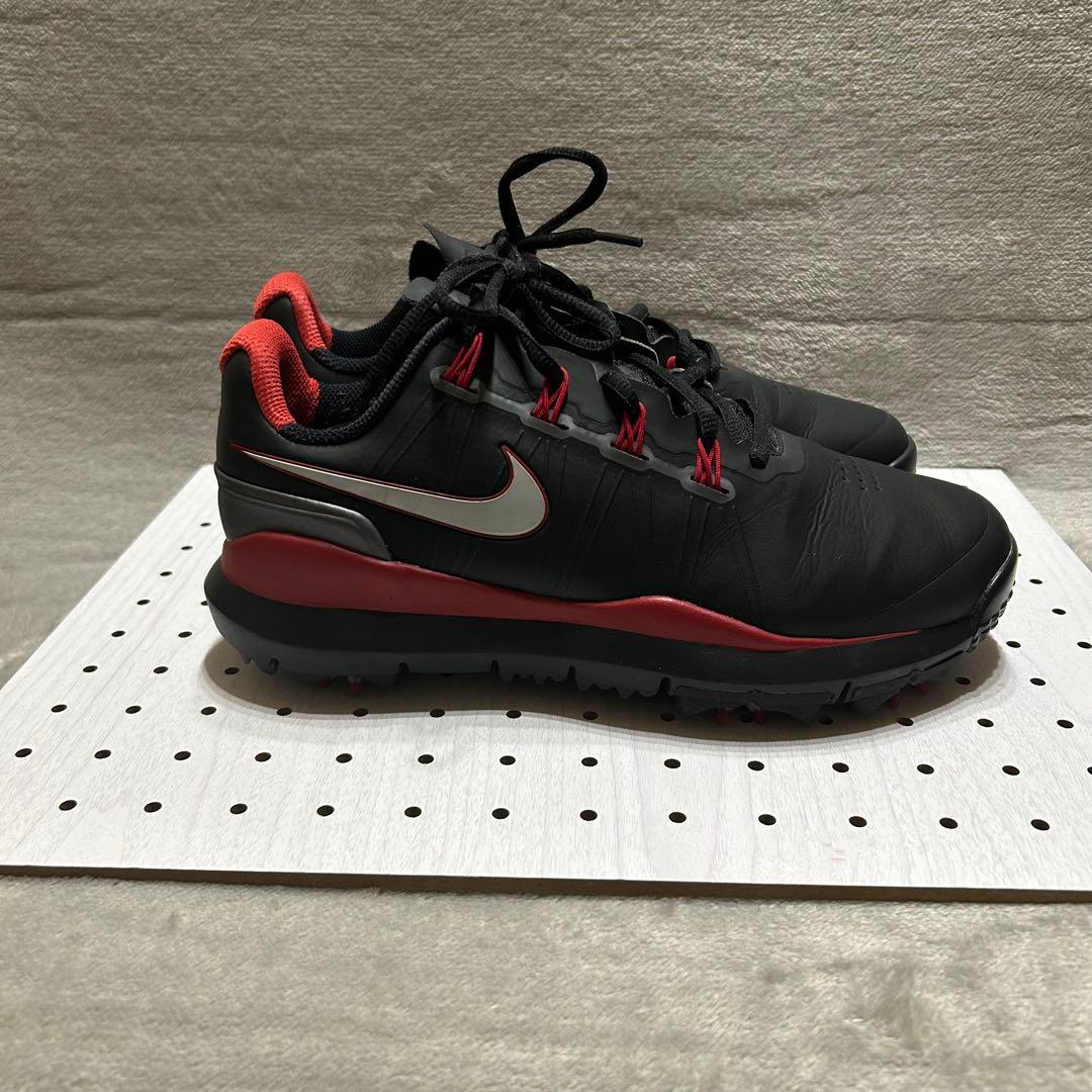 NIKE TW14 タイガーウッズモデル 25cm 3E ゴルフスパイク 黒
