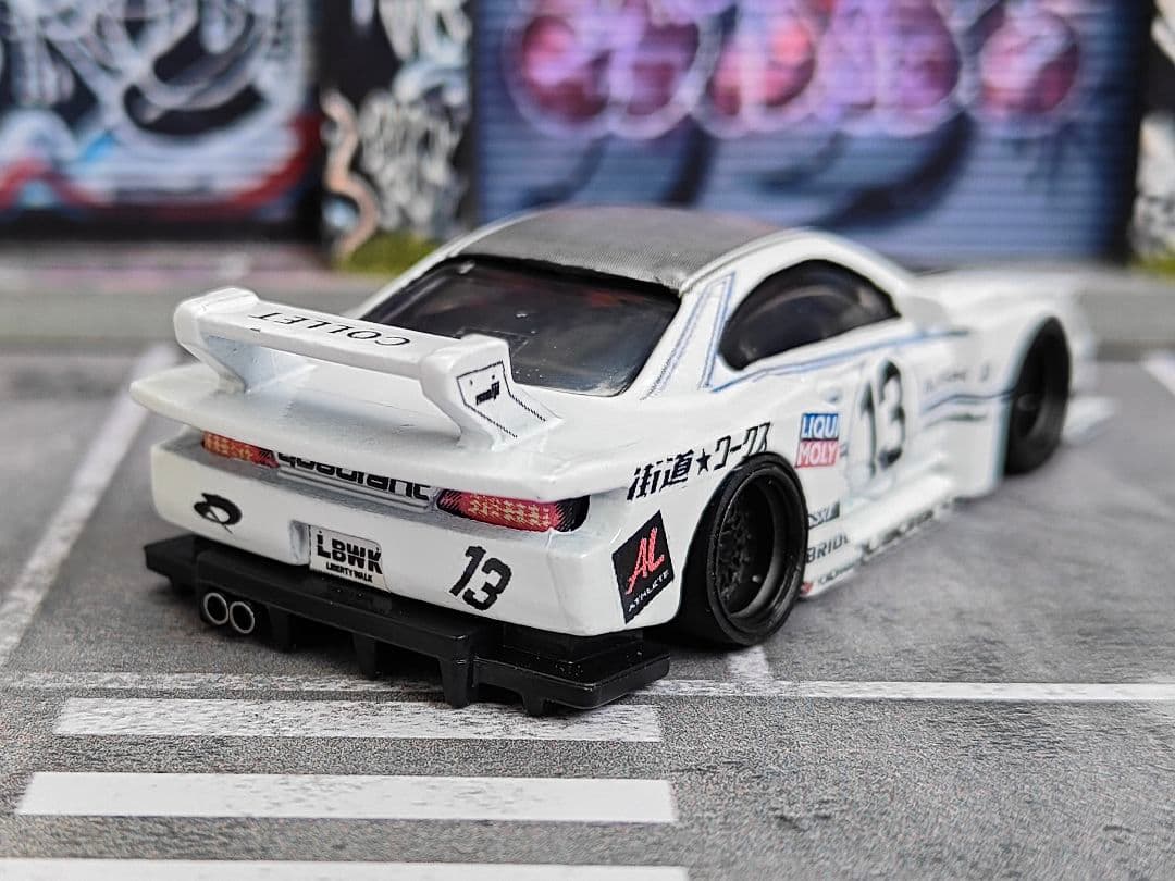 ホットウィールカスタム 日産 S15 シルビア シルエット☆深リム☆トミカ改造f