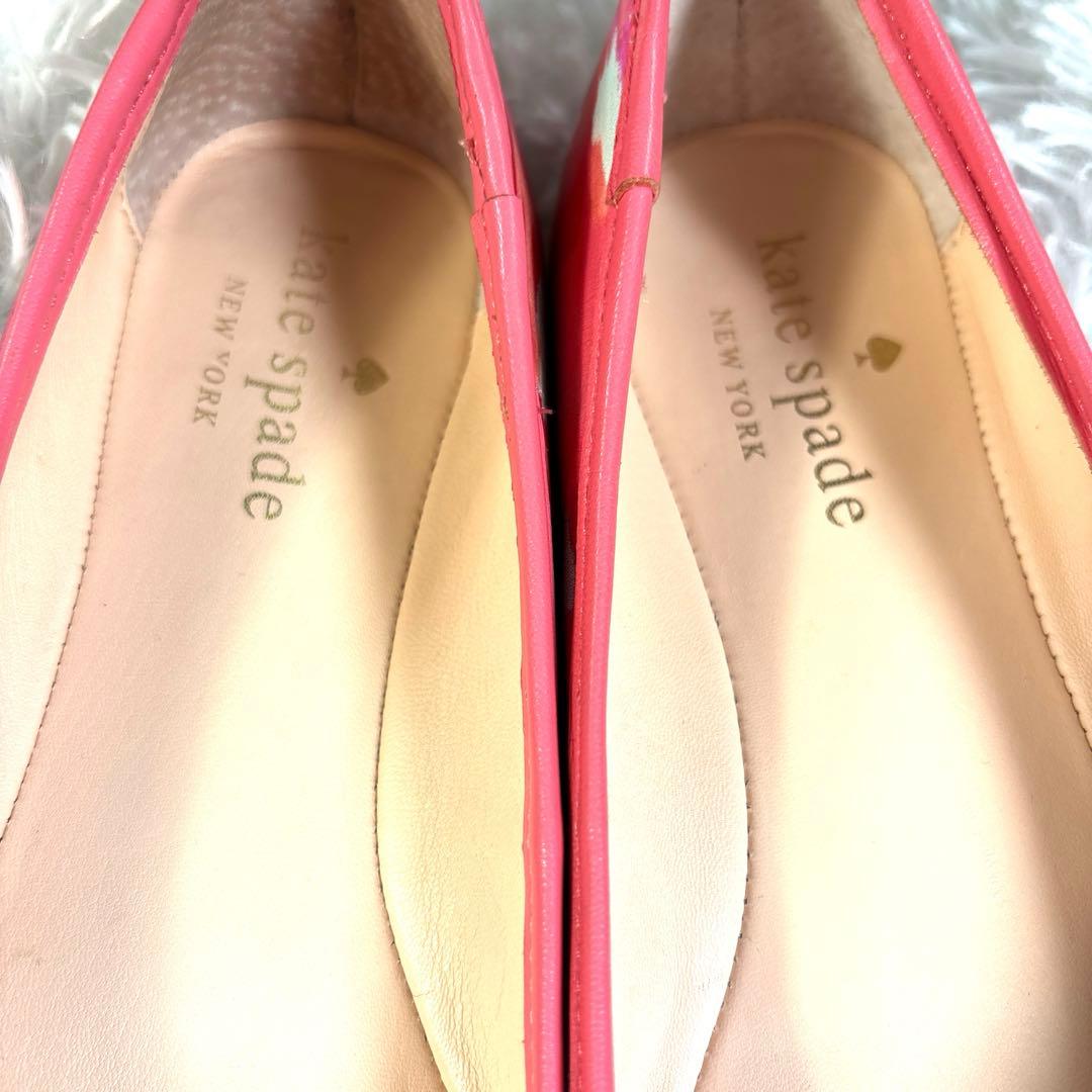 ✨美品✨ケイトスペード　パンプス バレエシューズ　フラットシューズ　ピンク
