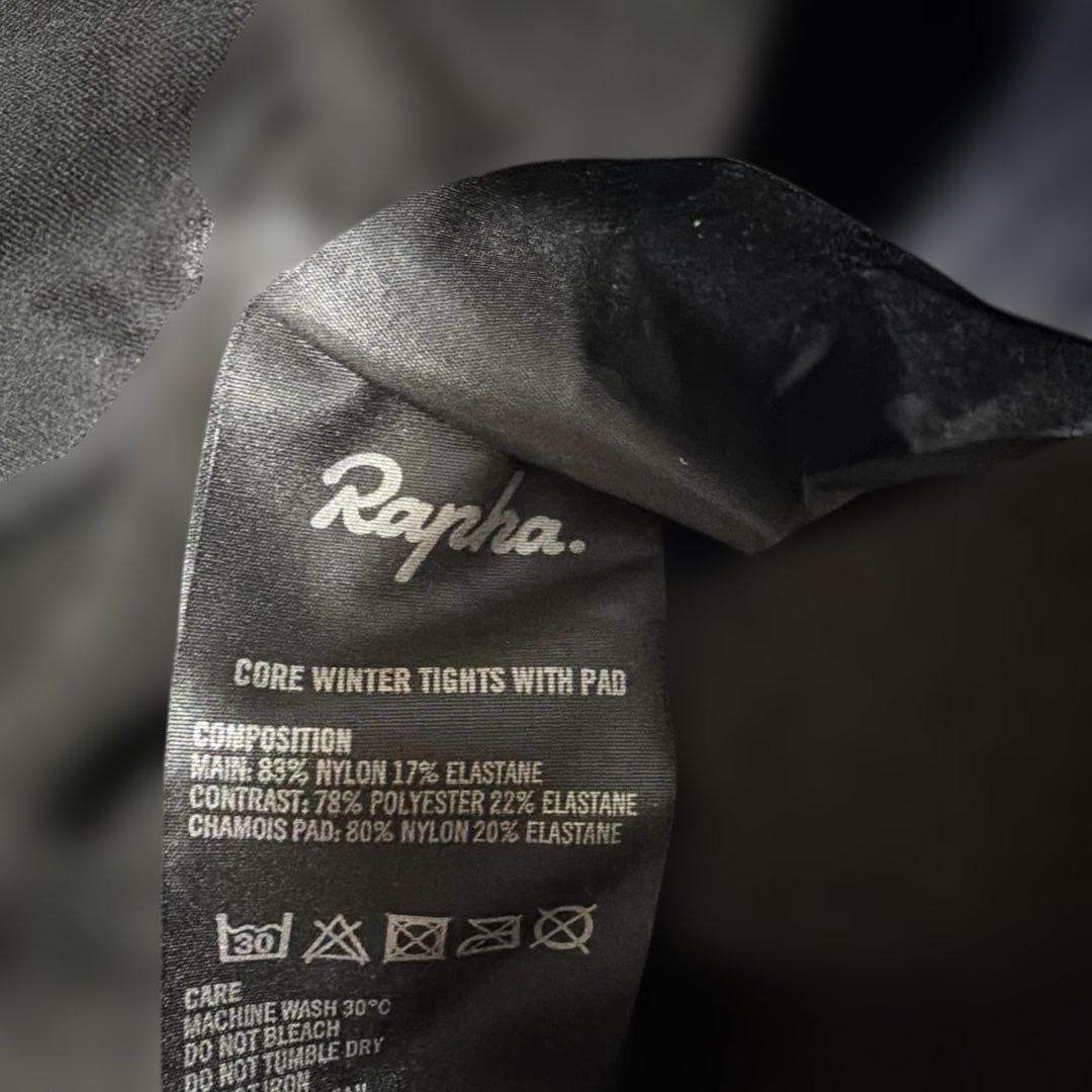 Rapha ブラック ビブタイツ　コアウィンター