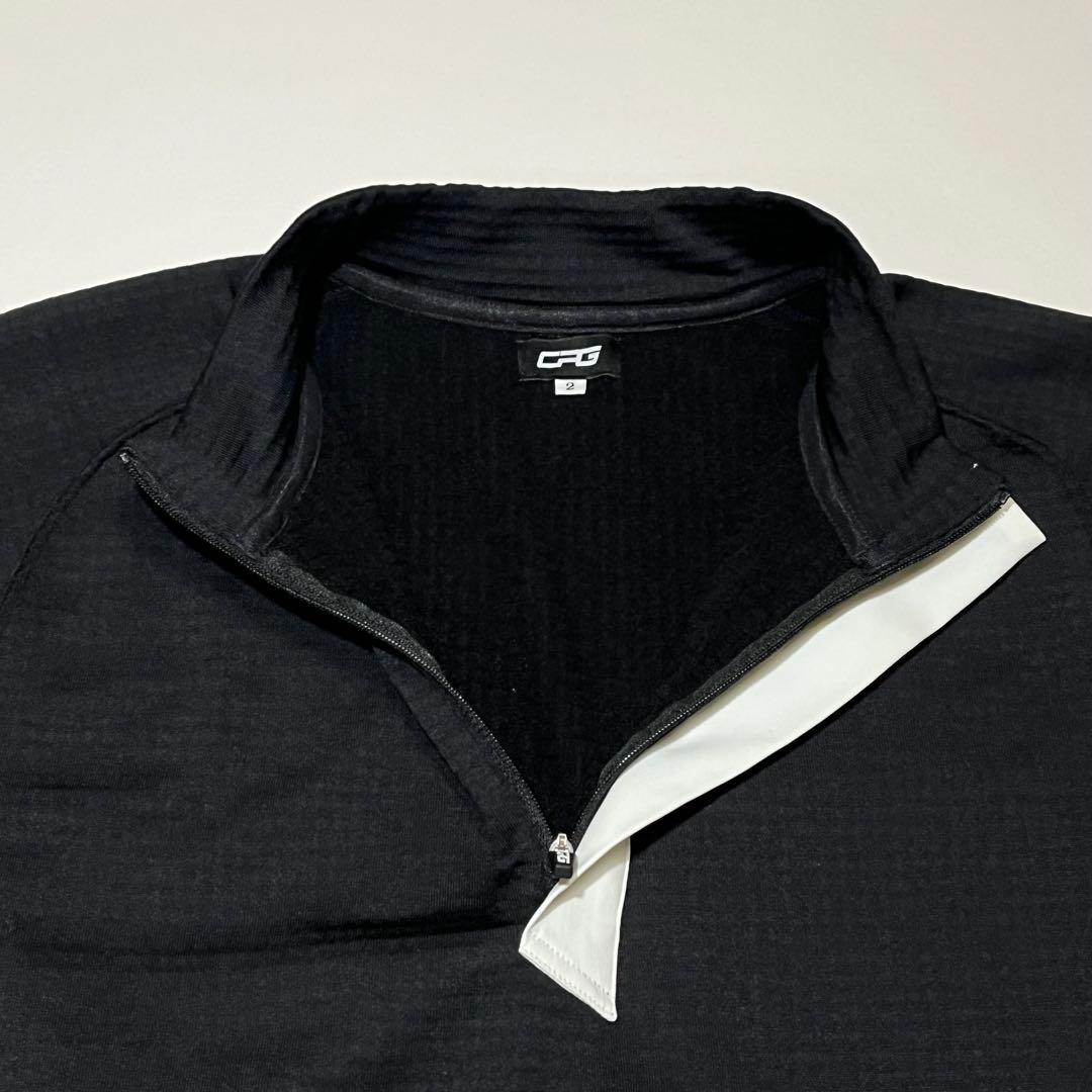 CPG GOLF モックネック パワーグリッドハーフジップミドラー サイズ２