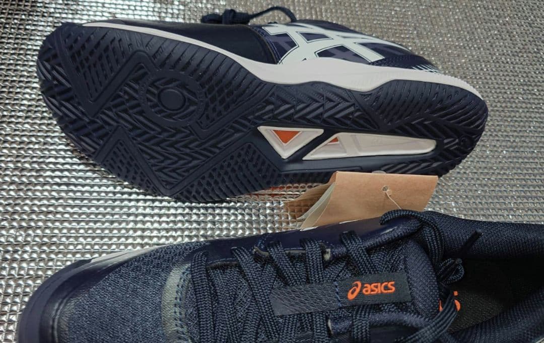 【未使用品】ASICS GEL-TACTIC 12 WIDE ネイビー/オレンジ