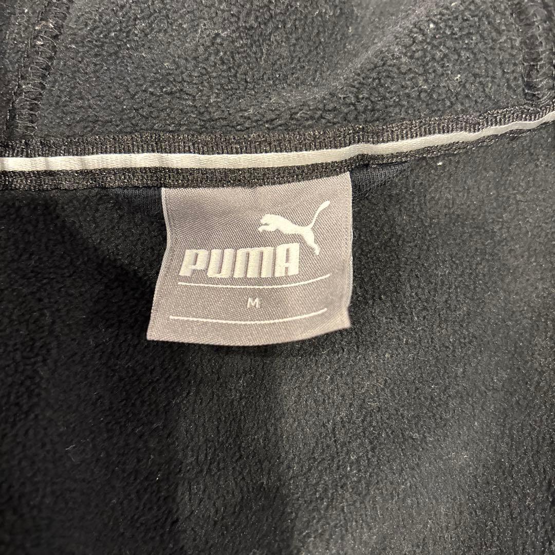 美品 PUMA ブラック 裏起毛スエット上下セットアップ Mサイズ