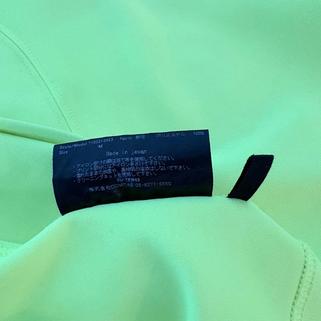 TFW49 半袖モックネックシャツ ネオンイエロー Mサイズ