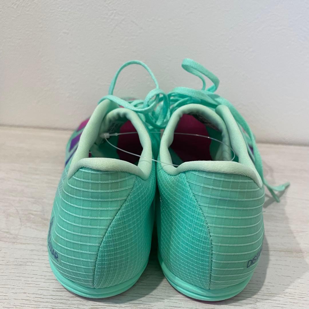 新品 adidas ディスタンススター 25cm 緑 陸上スパイク 中長距離
