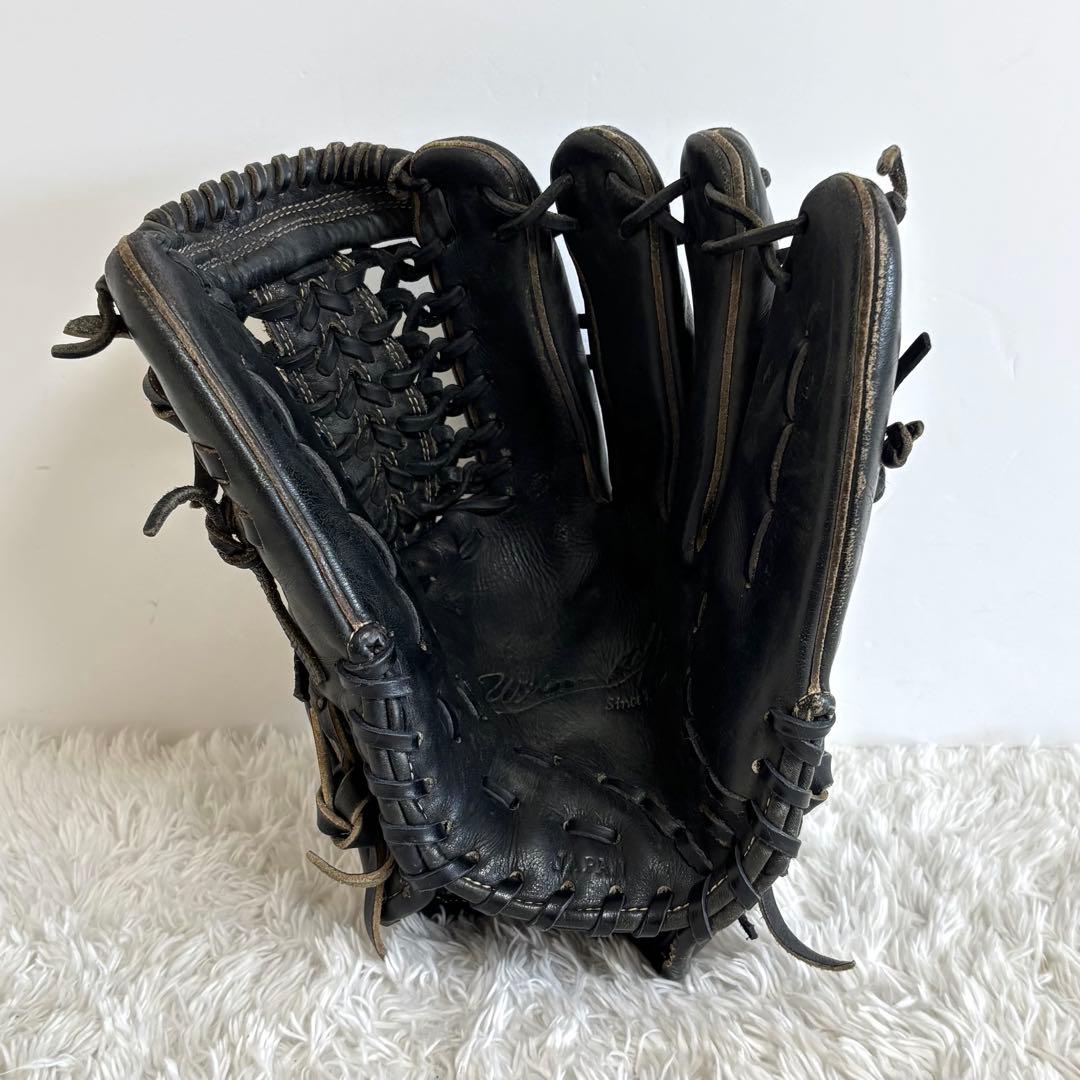 ウィルソン 硬式 外野手 グローブ 良型 外野用 大人気モデル 日本製 ブラック