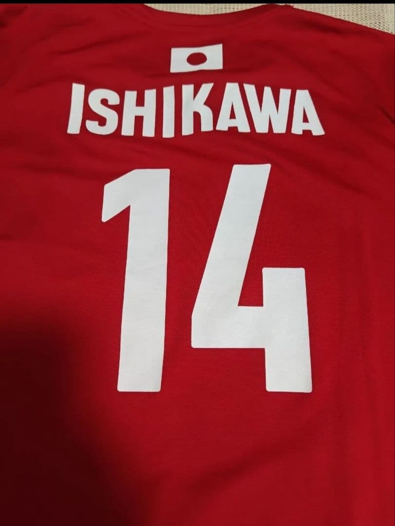 男子バレー日本代表キャプテン　石川祐希選手2023応援 Tシャツ ASICS