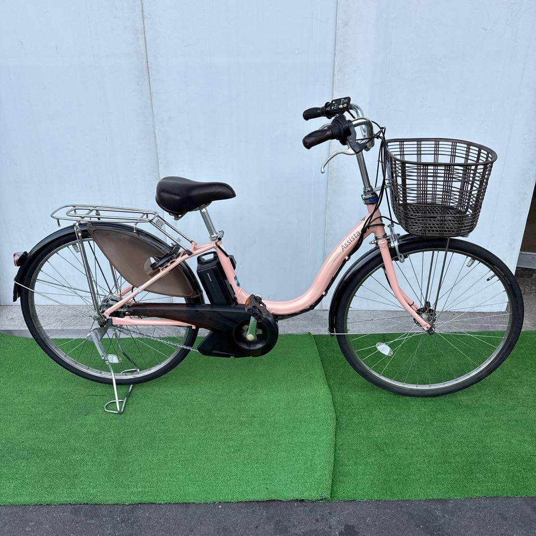 YAMAHAヤマハ電動アシスト自転車26インチ バッテリー12.3Ah ピンク
