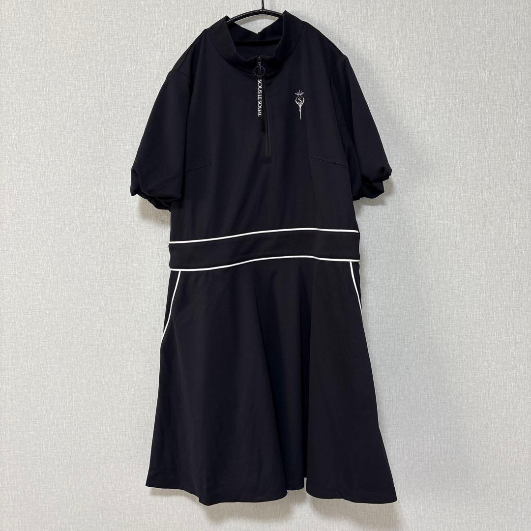 新品　SOUS LE SOLEIL ハーフZIPモックネックワンピース