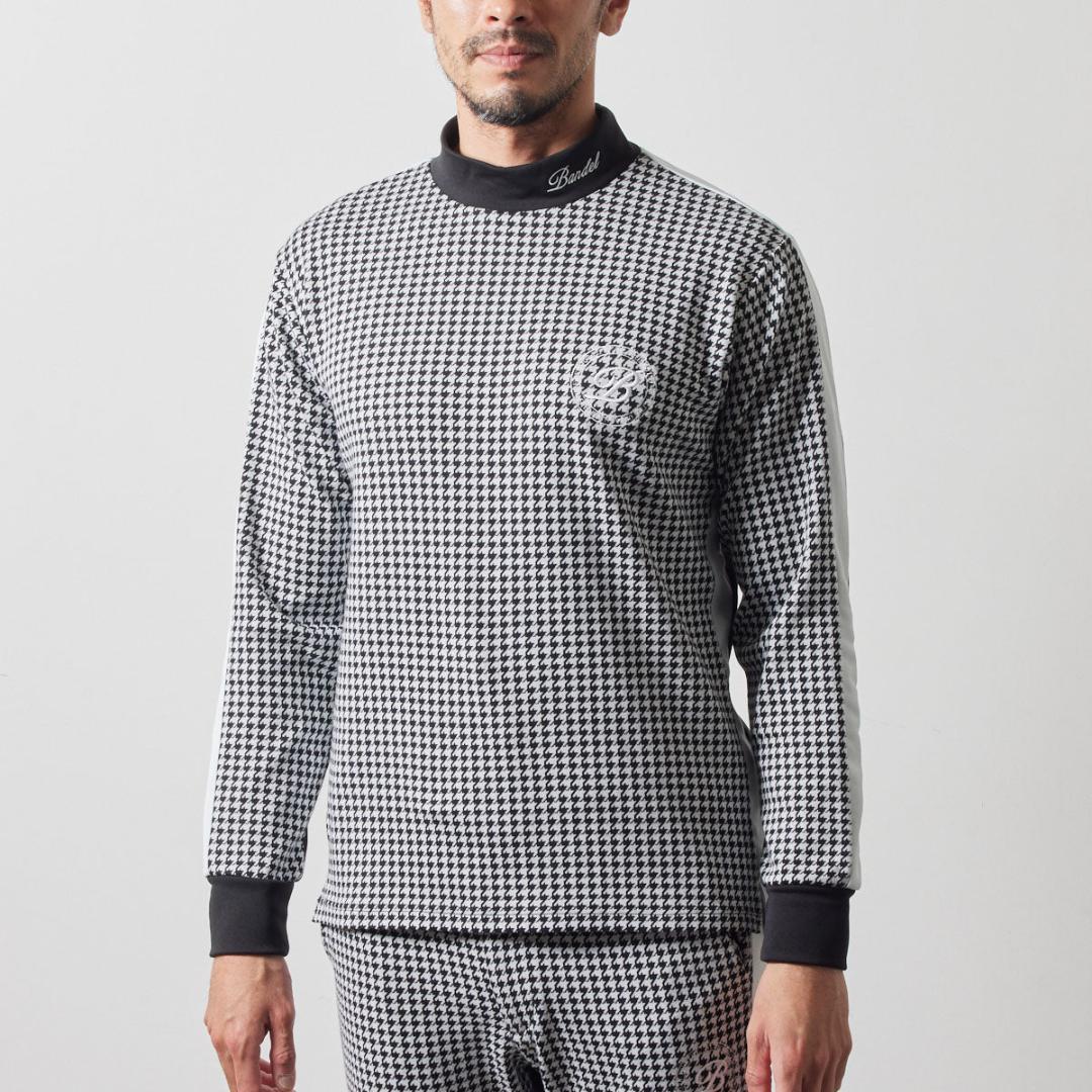 ア*ル様 バンデルgolfゴルフLサイズ/高級仕様ブラック黒グレー/ロングTシャ