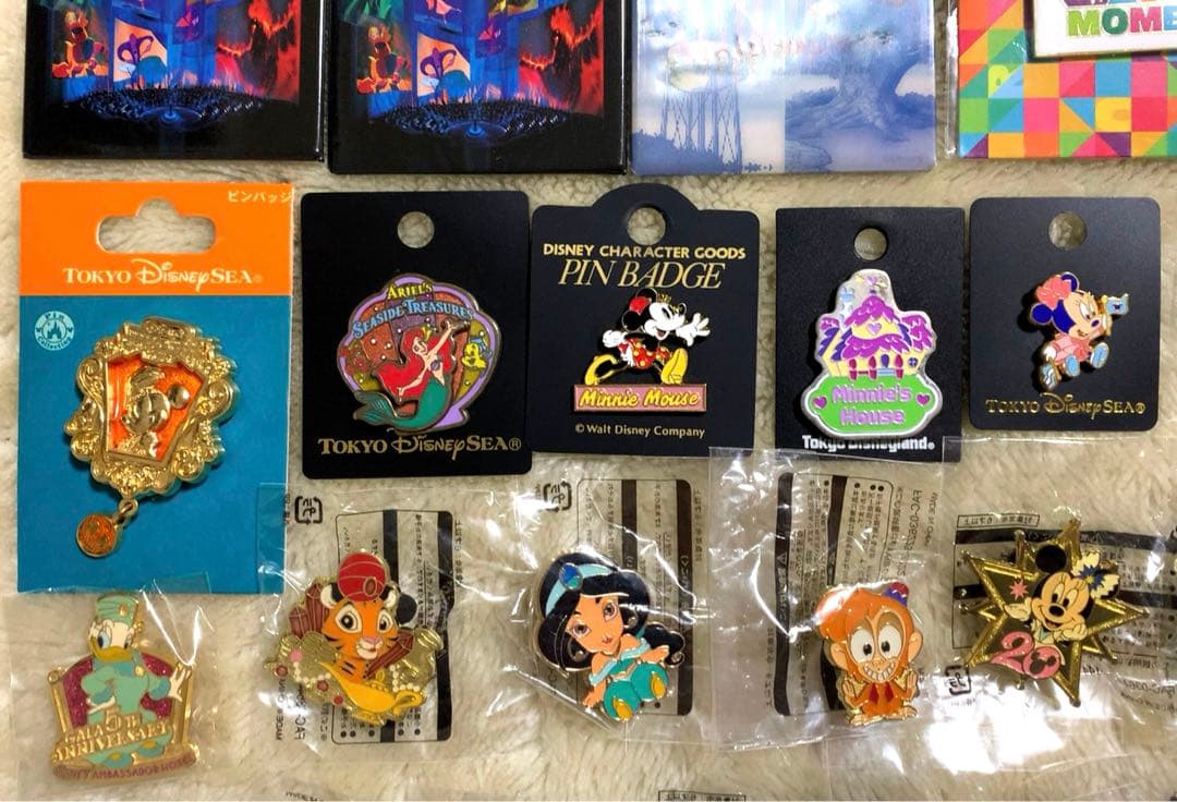 ディズニー ピンバッジ ピンズ 缶バッジ まとめ売り 89点