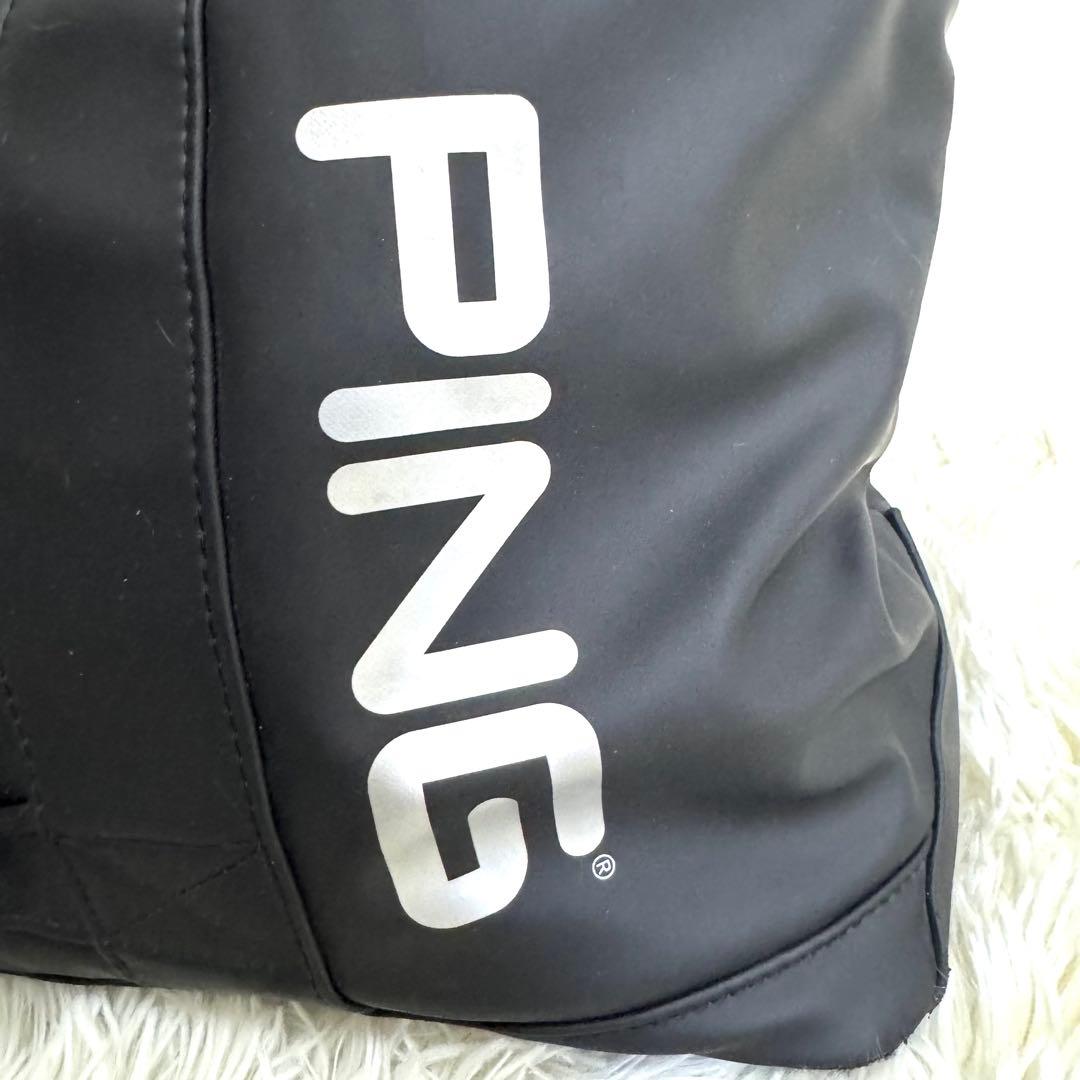 【極美品】PING　ピン　ゴルフ トートバック　大容量　ブラック