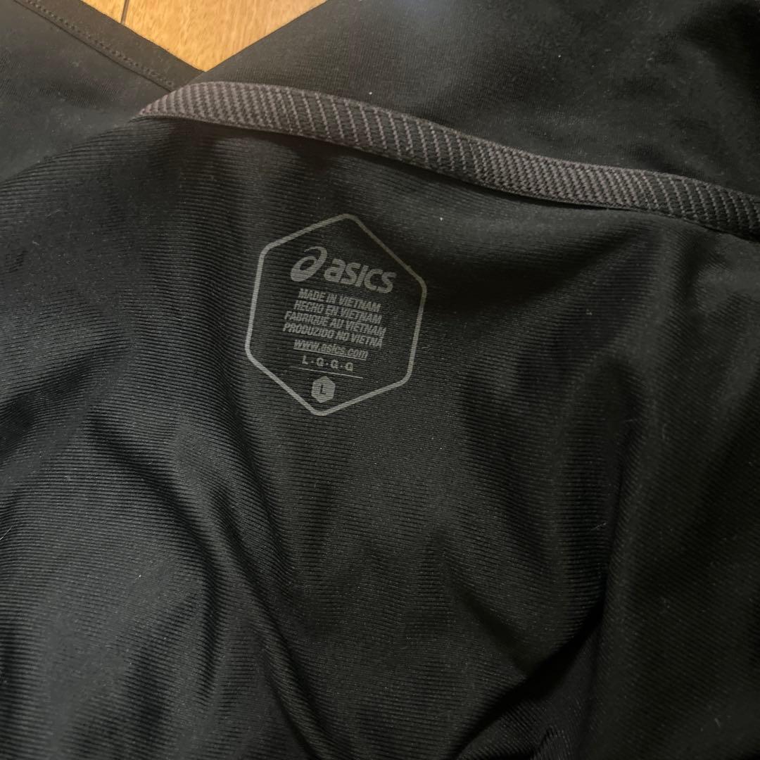ASICS ブラック ジャージ上下セット