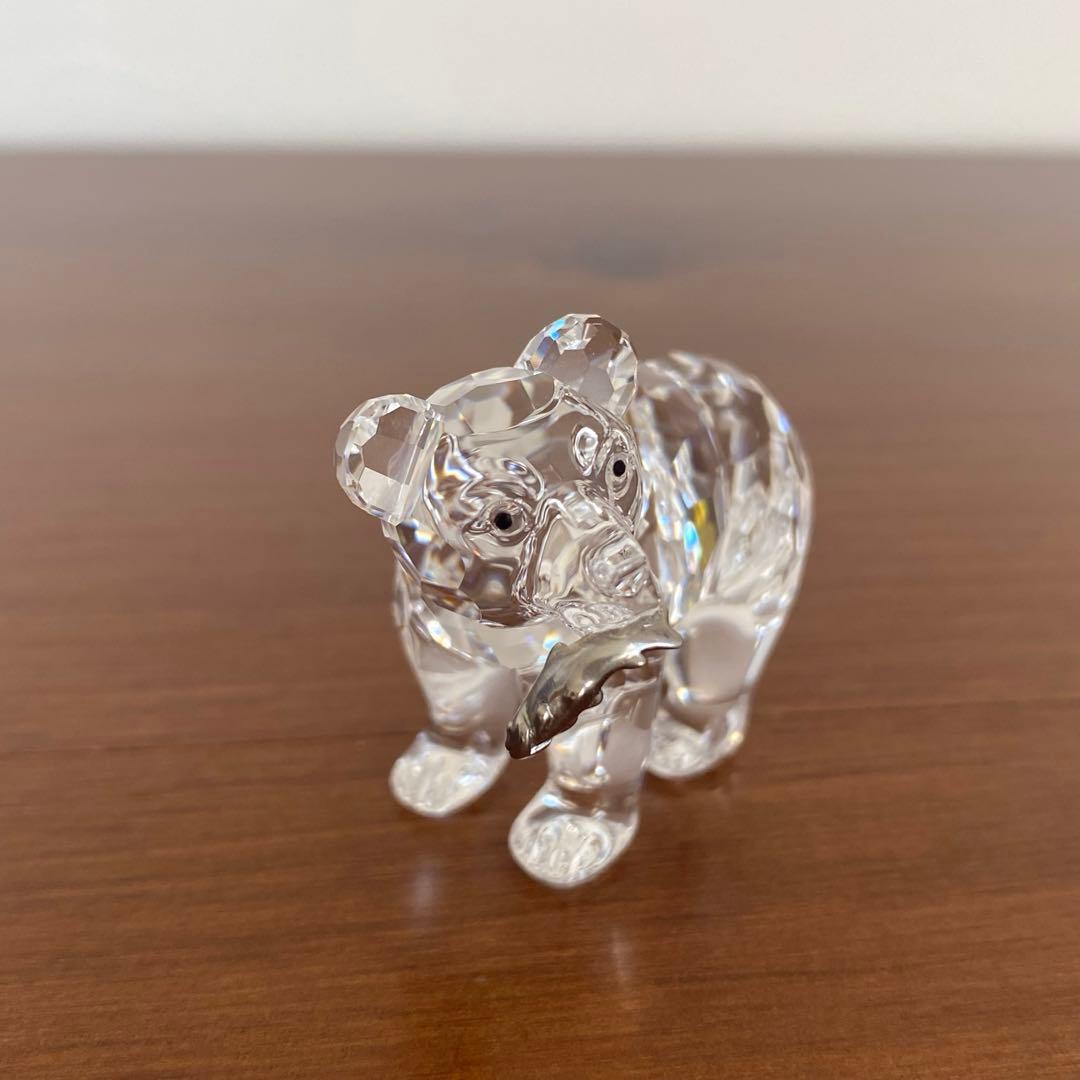 SWAROVSKI スワロフスキー クリスタル グリズリーの子 置物