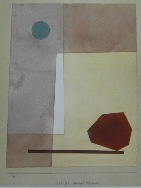 パウル・クレー、Paul Klee、【思いきり量って】、希少な画集画、状態良好