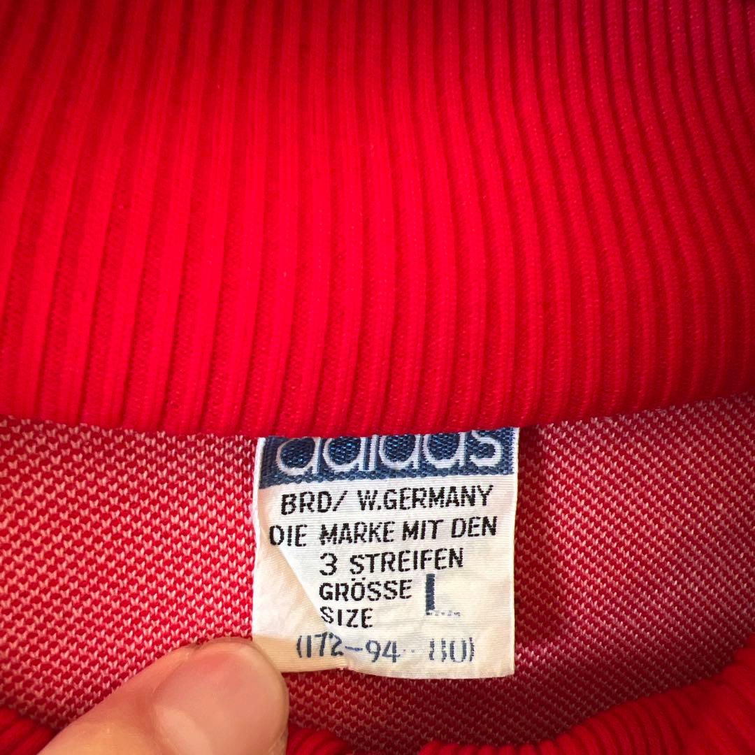 adidas トラックジャケット　ジャージ　80s 90s ATS-80 レッド