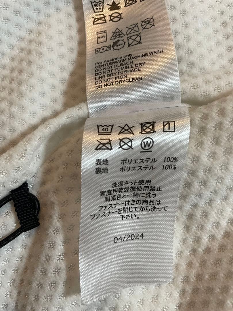 【美品】OAKLEY オークリージャケット L ホワイトフルジップ メッシュ裏地