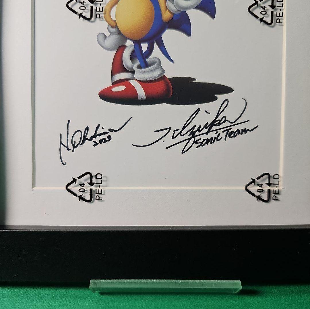 【レア★新品】ソニック スーパースターズ 復刻原画 製作者サイン 数量限定