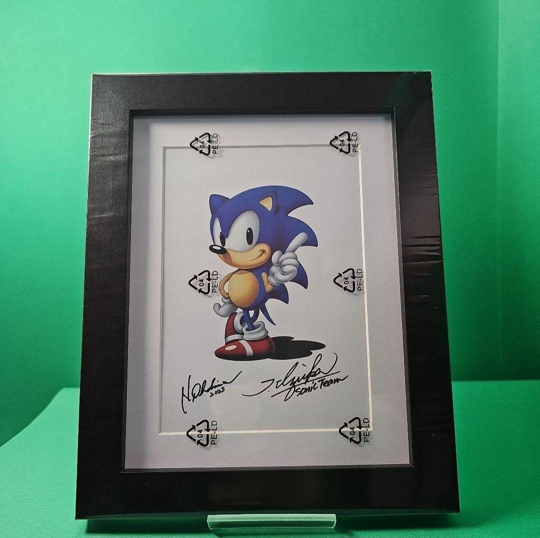 【レア★新品】ソニック スーパースターズ 復刻原画 製作者サイン 数量限定