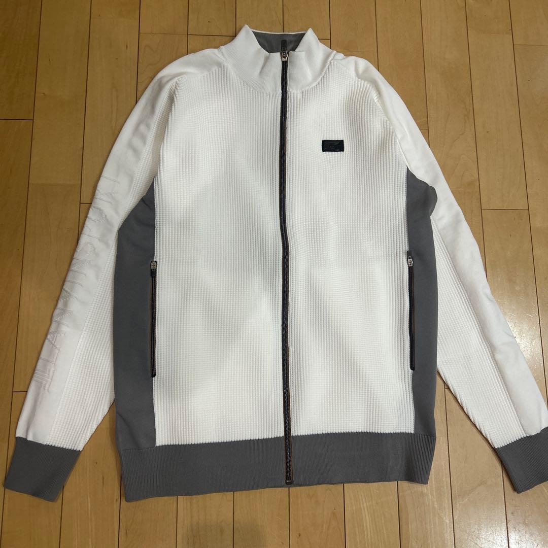 LANVIN SPORT フルオープンニットブルゾン メンズ タウンユース
