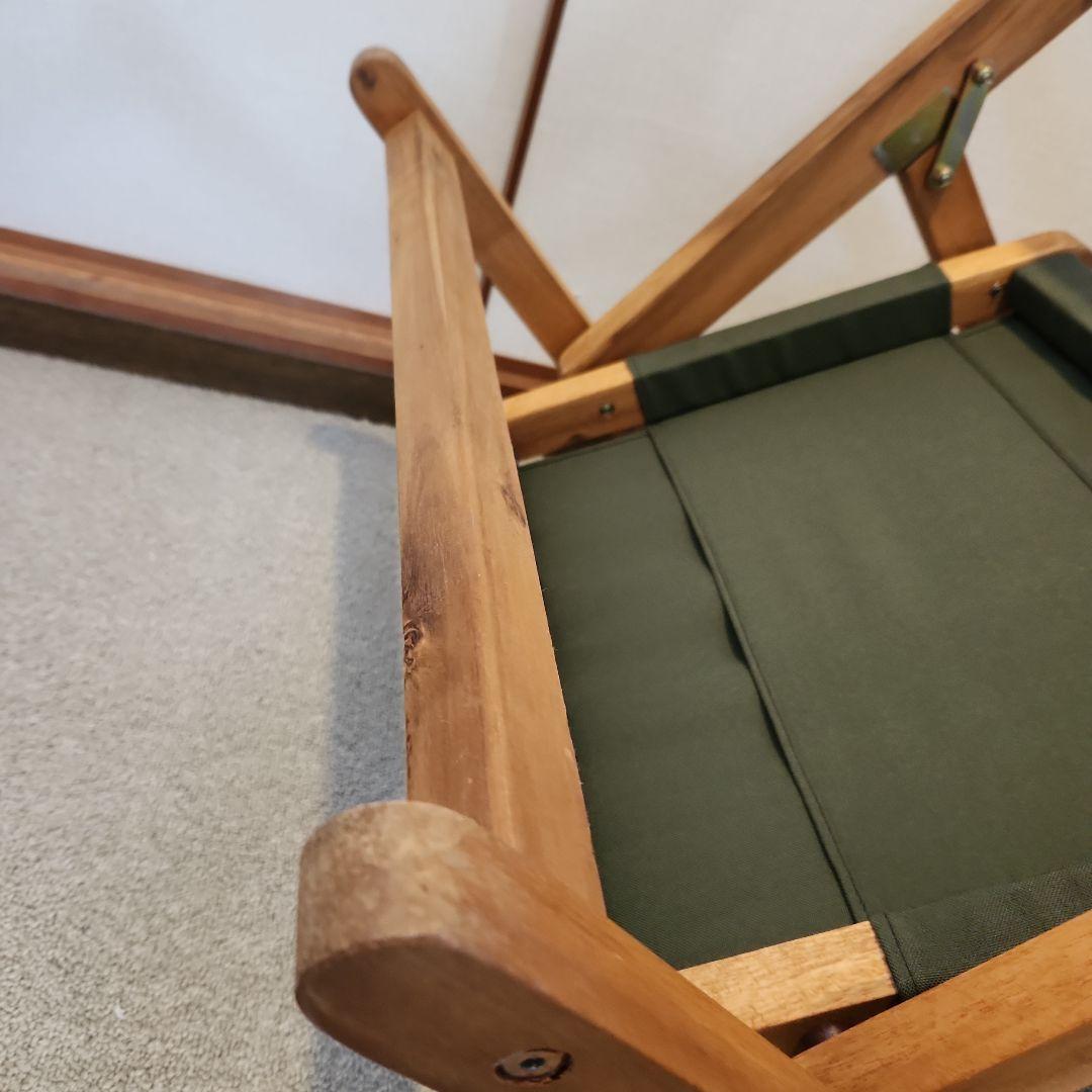 美品○キャプテンスタッグ○木製チェア○アウトドア○キャンプ
