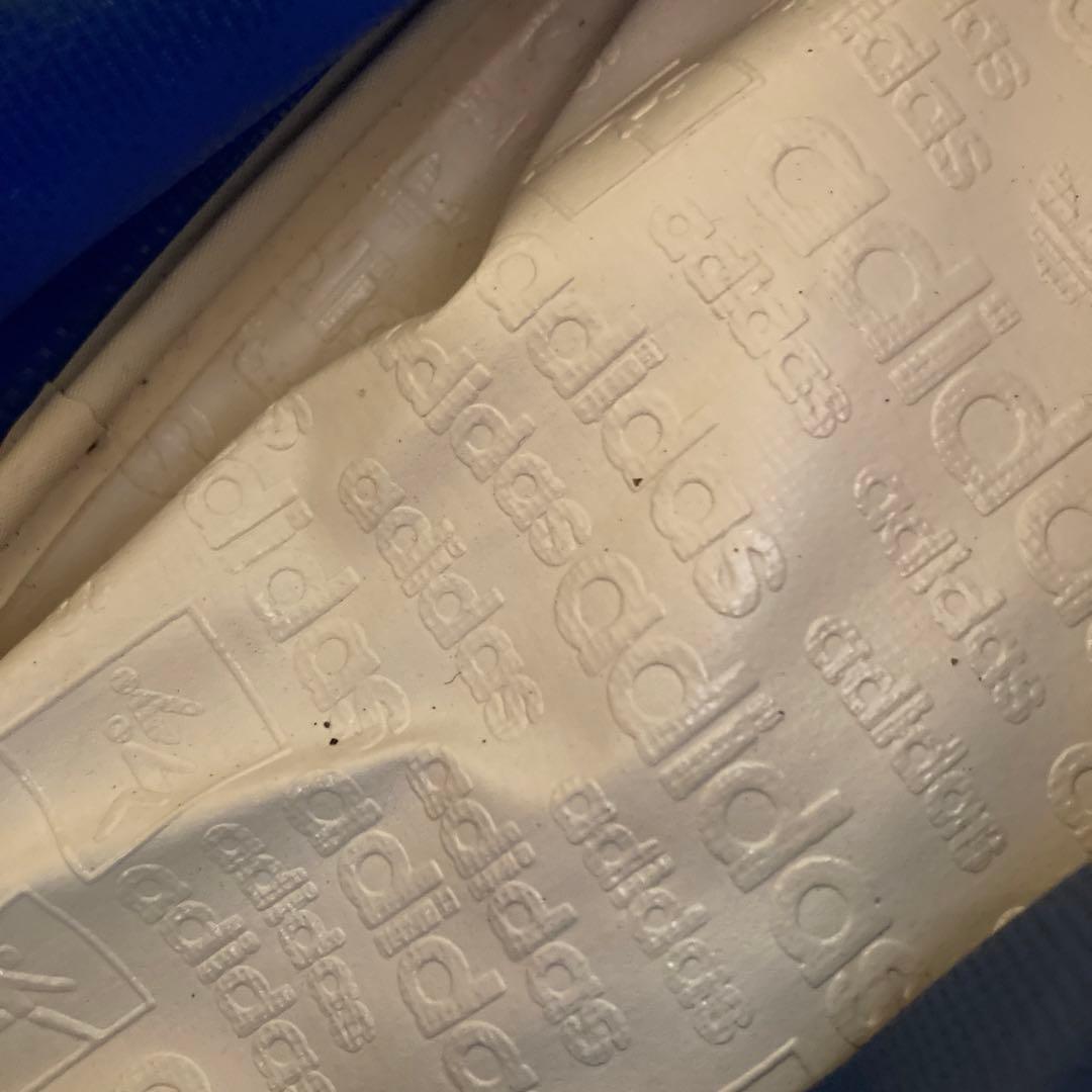 希少　adidas シューズケース 青/ホワイト