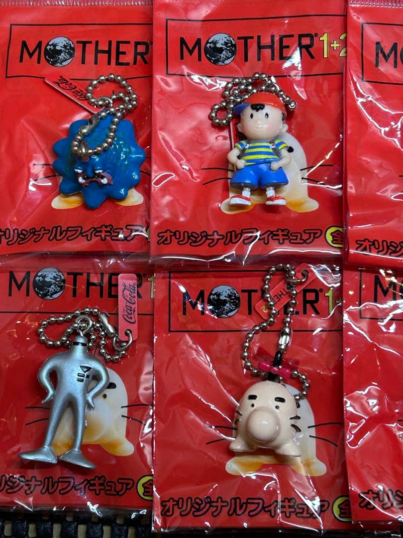 レア　レトロ　MOTHER1+2　コカコーラキーホルダー　オリジナルフィギュア