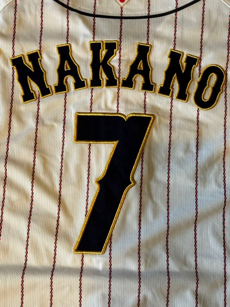 美品 WBC ユニフォーム 中野拓夢 日本代表 阪神タイガース 中野 阪神 M