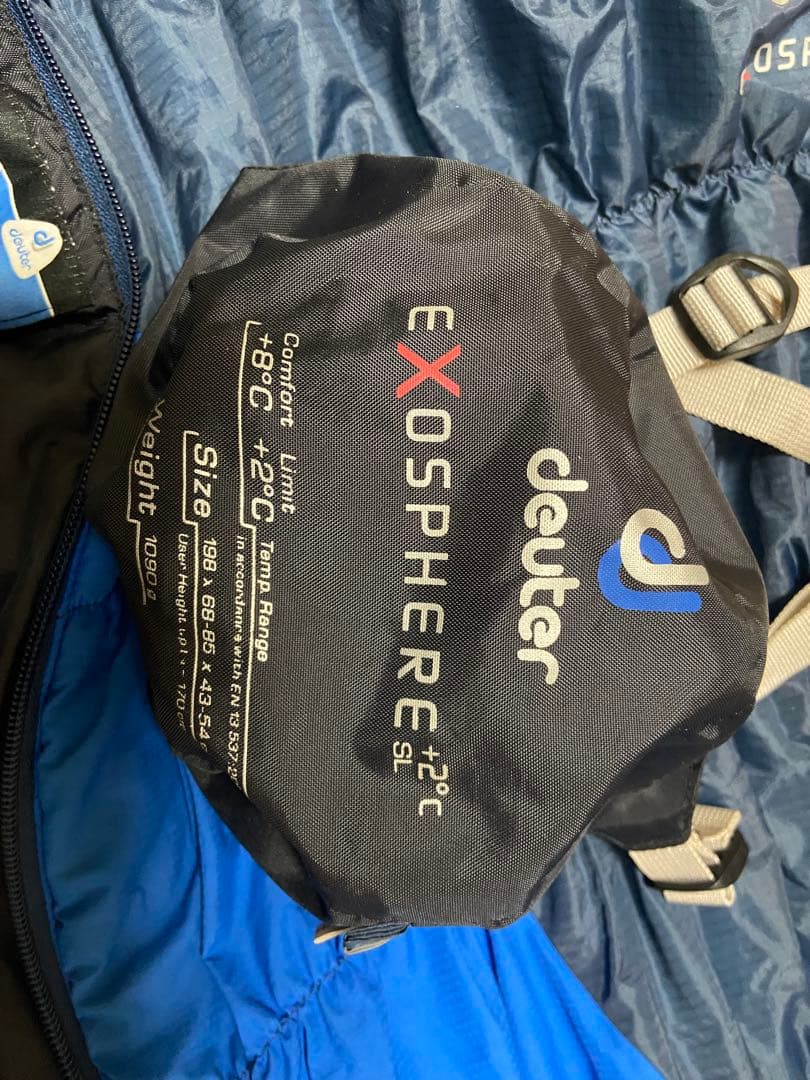【美品】deuter ドイター Exosphere）レディース用 シュラフ