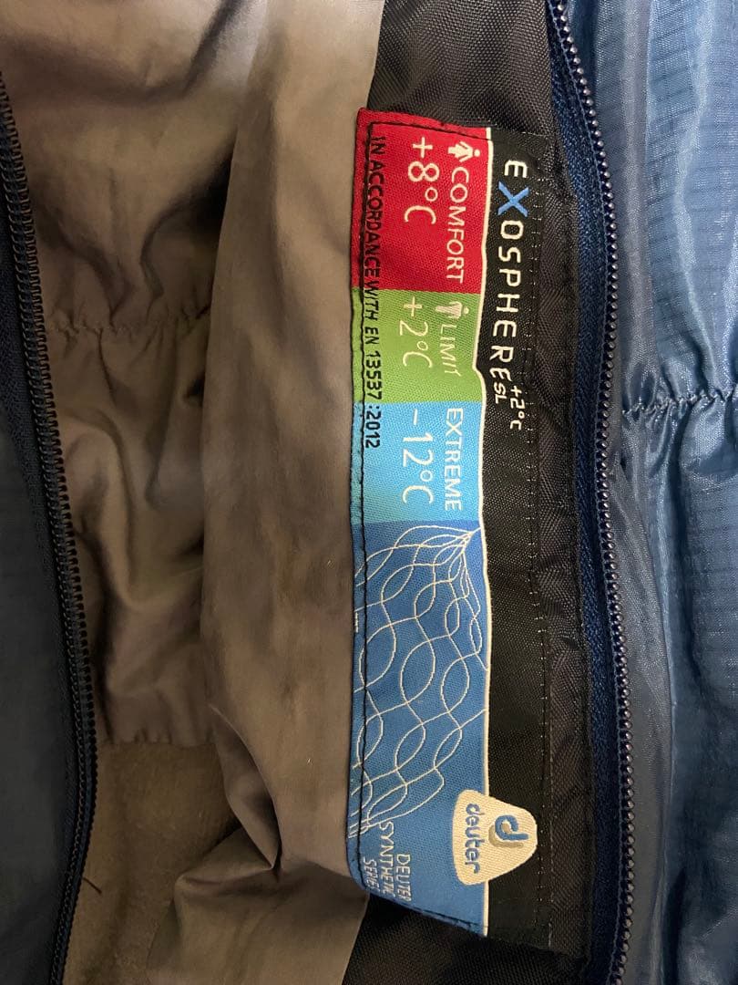 【美品】deuter ドイター Exosphere）レディース用 シュラフ