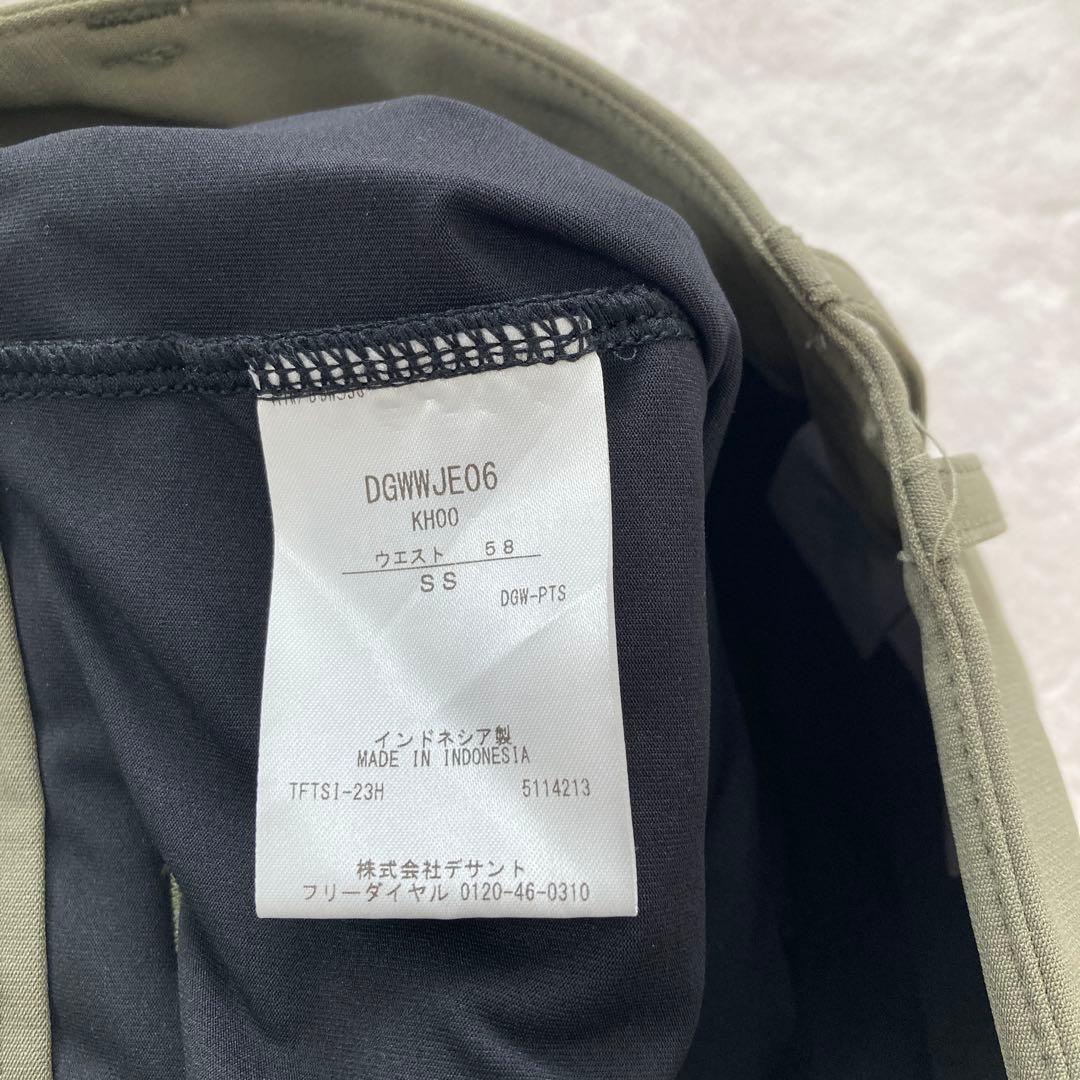 【DESCENTE GOLF】 オリーブグリーン プリーツスカート