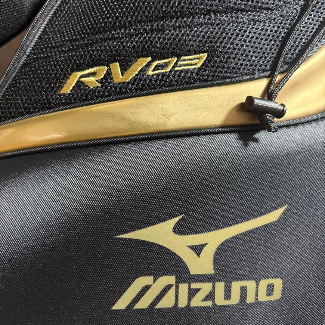 Mizuno RV02 ゴルフバッグ キャディバッグ ブラック/ゴールド