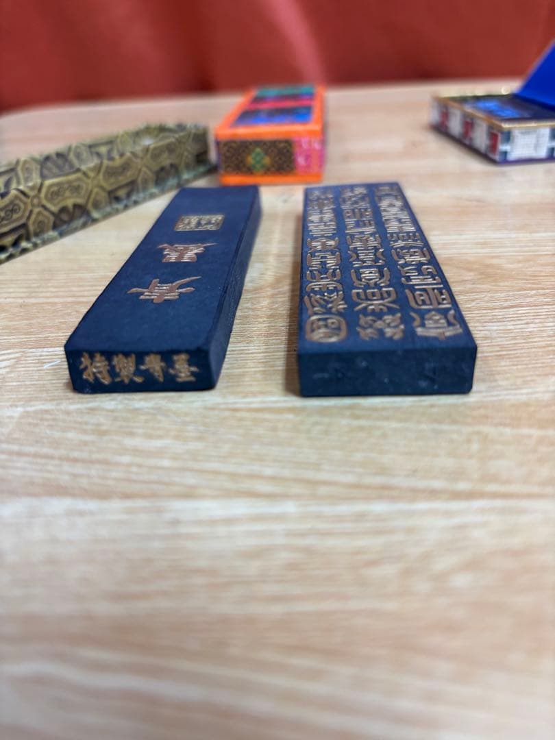 墨 まとめて 4点 中国墨 古梅園 青墨 墨 書道具