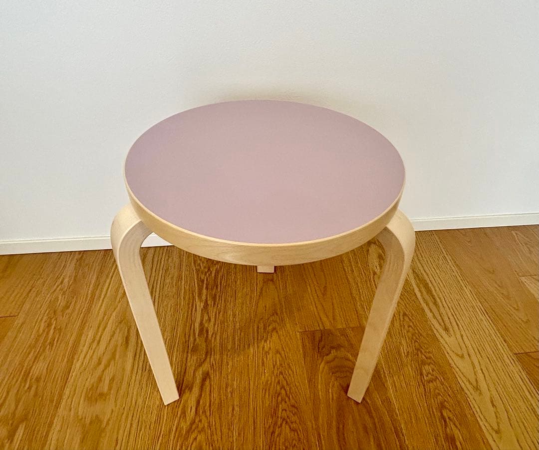 【新品】 artek スツール60 scope別注リノリウム ソフトライラック