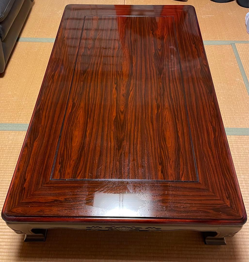 【送料込】昭和レトロ 座卓 木製テーブル　茶色　和室　ヴィンテージ