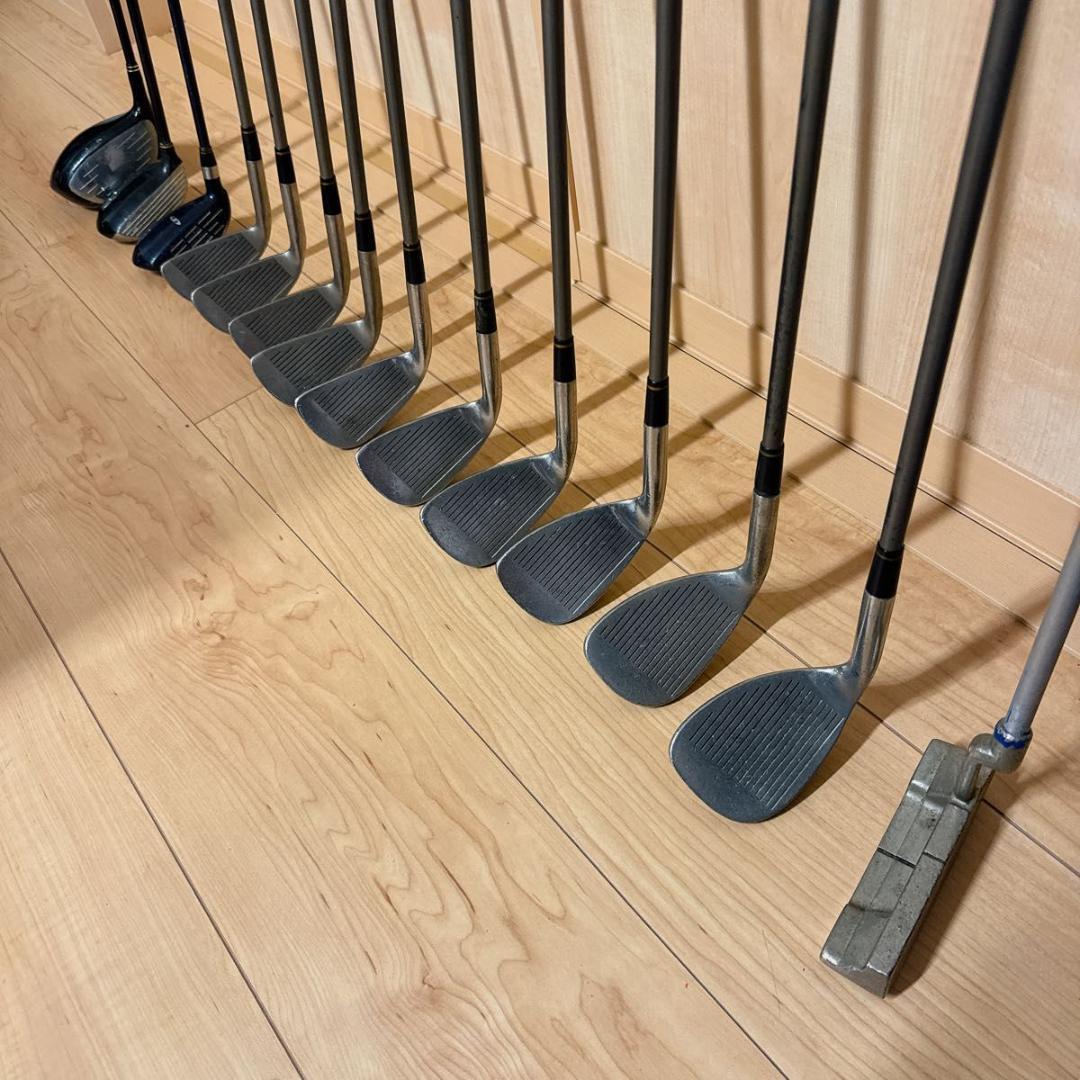 初心者メンズゴルフクラブ14本フルセットkascoキャディバッグ付 直ラウンド可
