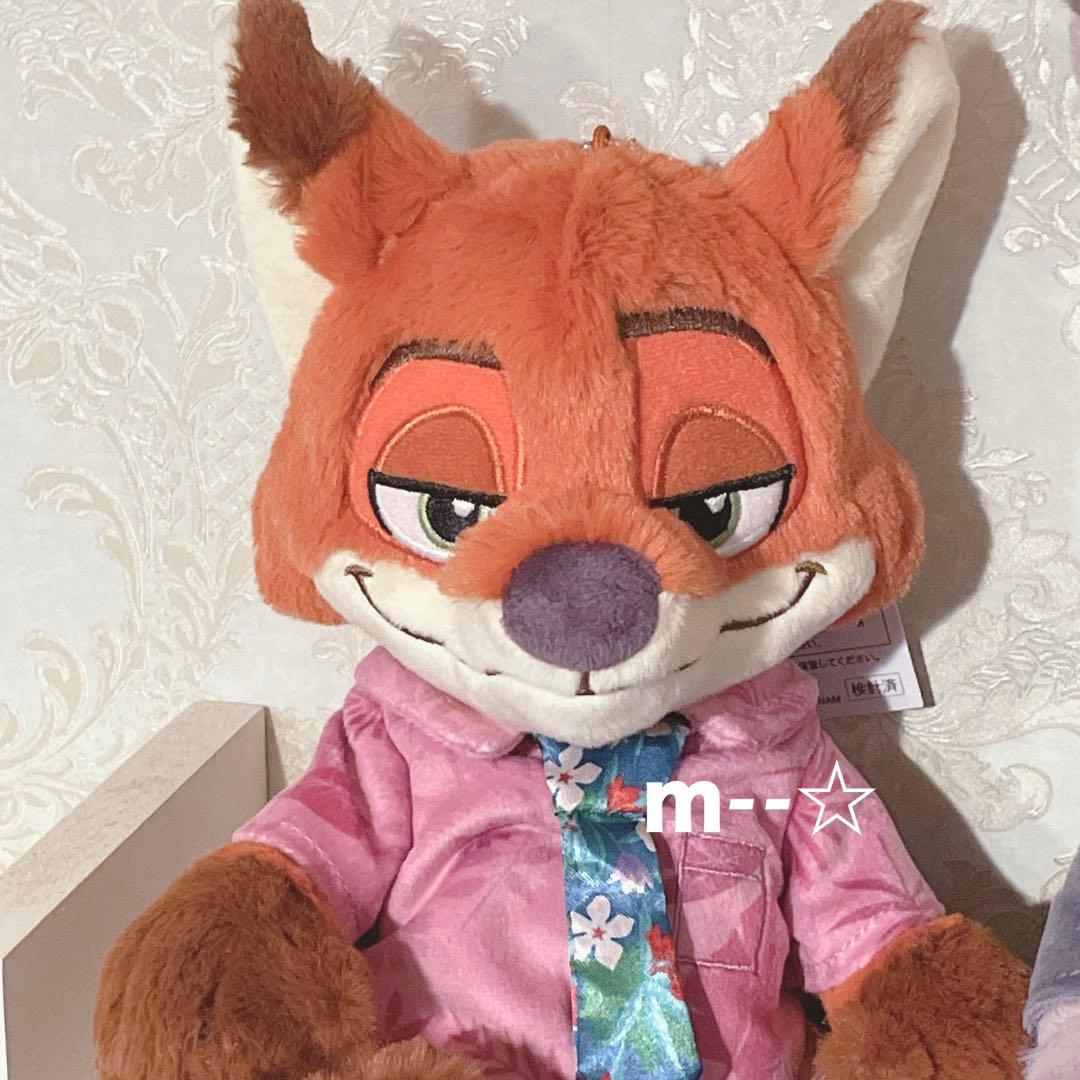 ディズニー ズートピア ニック ジュディ ポージーペンケース ぬいぐるみチャーム